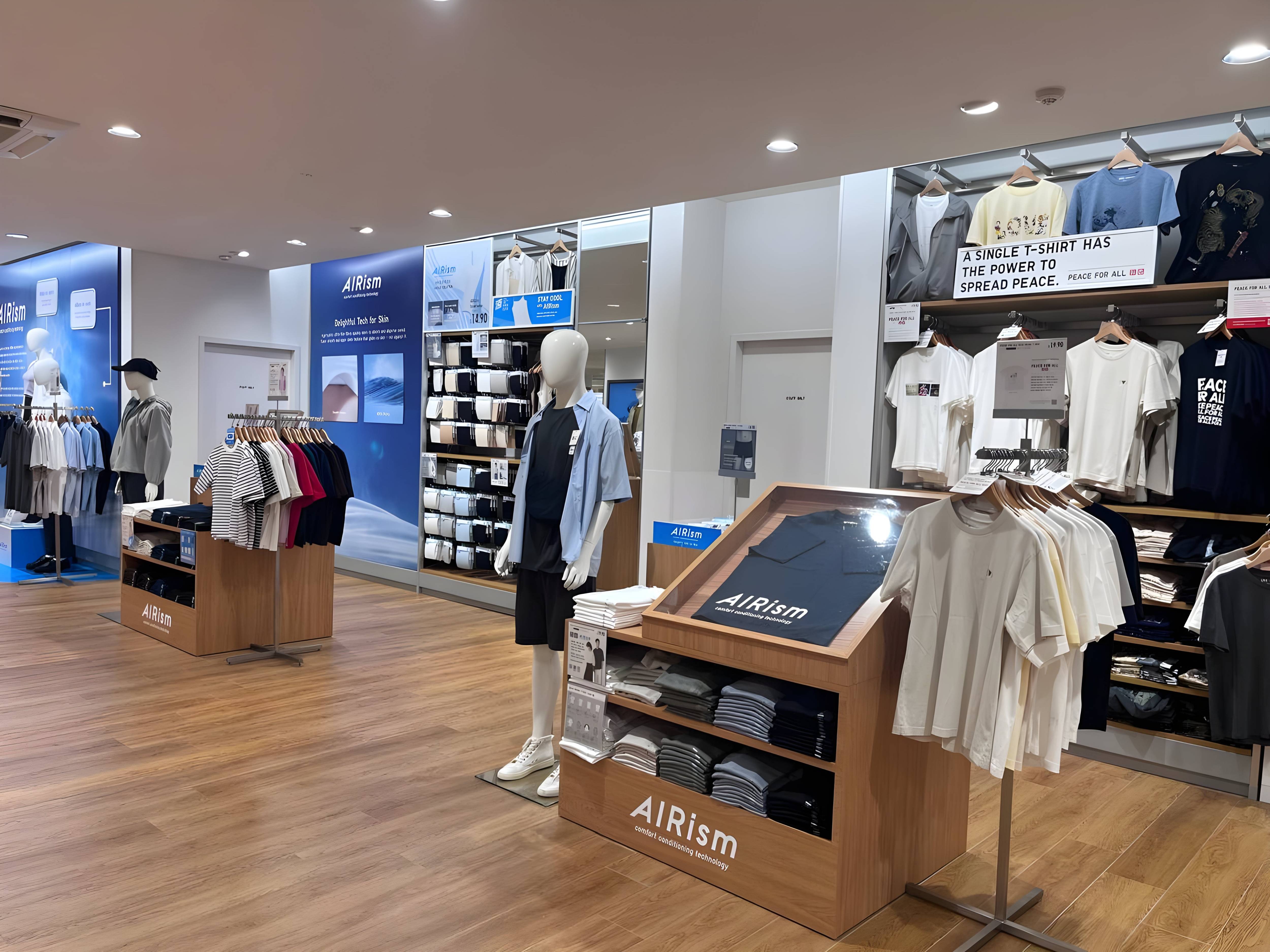 UNIQLO store interior layout